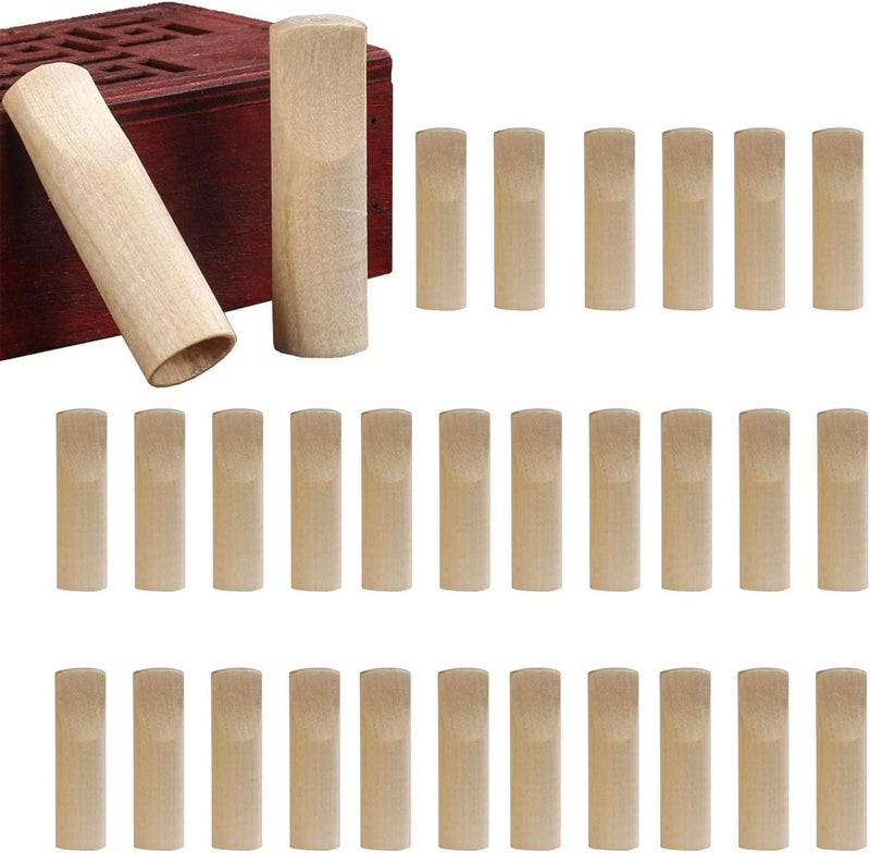 VOVCAMLS 30 Set Cigarillo Mouthpiece Holder Wood Tips for Cigarillos Wood Cigar Holder for Men and Women - Image 1